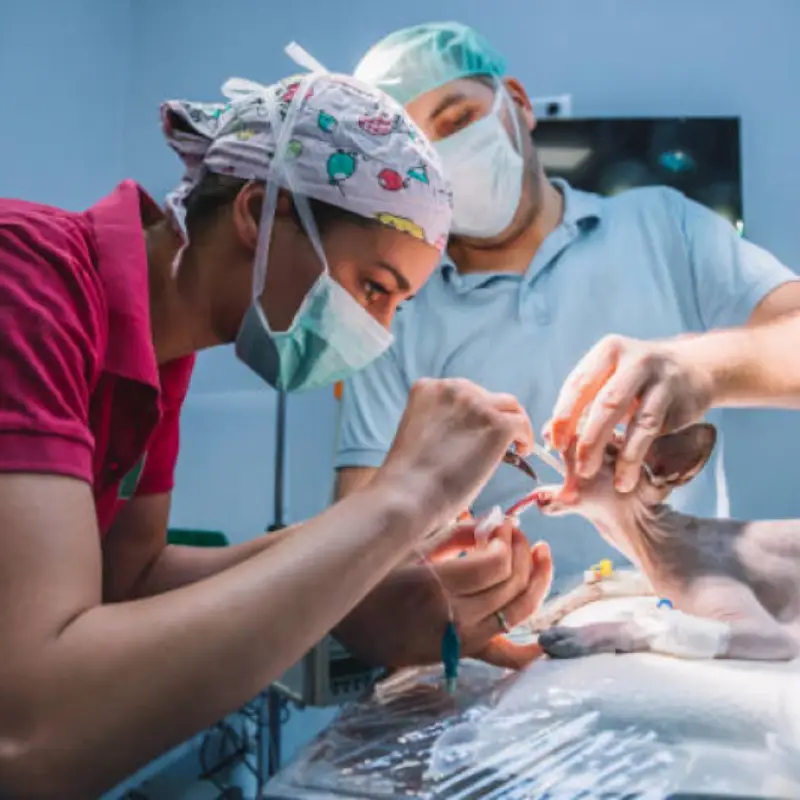 cirurgia de castração de gato